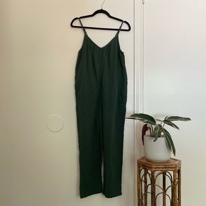 forest green soft jumpsuit | universal thread